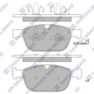 Колодки гальмівні передні Volvo XC60 (10-) HI-Q Hi-Q (SANGSIN) SP2320