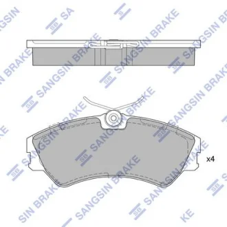 Колодки гальмівні передні VW Transporter (-03) HI-Q Hi-Q (SANGSIN) SP4053