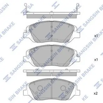 Колодка тормозная передняя Hi-Q (SANGSIN) SP4102