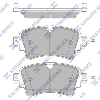 Колодки гальмівні задні Audi A4 (15-) HI-Q Hi-Q (SANGSIN) SP4112