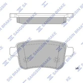 Колодки гальмівні задні Renault Kangoo (08-), MB Citan (415) (13-) HI-Q Hi-Q (SANGSIN) SP4158