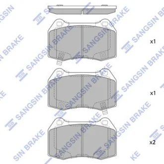 Колодки гальмівні передні Honda Civic (06-) HI-Q Hi-Q (SANGSIN) SP4172