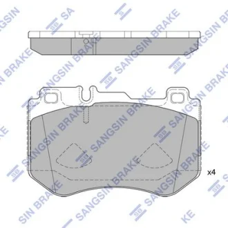 Колодки гальмівні передні MB C-CLASS (W205) (14-) HI-Q Hi-Q (SANGSIN) SP4192