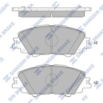 Колодки гальмівні передні Toyota Corolla (19-) HI-Q Hi-Q (SANGSIN) SP4340