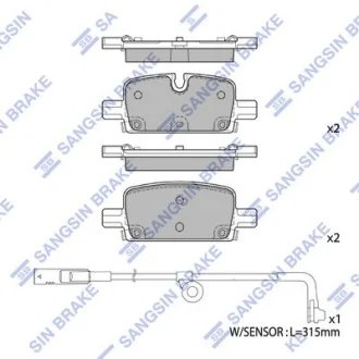 Колодки гальмівні задні Chevrolet Tahoe (22-), GMC Yukon (22-), Cadillac Escalade (22-) HI-Q Hi-Q (SANGSIN) SP4395