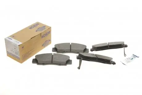 Колодки тормозные (передние) Honda Accord 91-03/Civic/CR-V 95-02/HR-V 99-/Integra 93-/Stream 05- ICER 181019