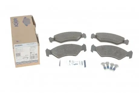 Колодки гальмівні (передні) Ford Fiesta 91-03/Ka 97-08/Mazda 121 96-03 ICER 181143-700