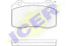 Колодки гальмівні (передні/задні) Peugeot 208 12-19/Seat Ibiza II 00-02/Volvo S60/V70 II 02-10 ICER 181447 (фото 2)