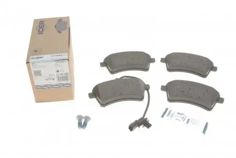 Колодки гальмівні (передні) Renault Kangoo/Nissan NV 250 08- (+датчики) ICER 181854-203