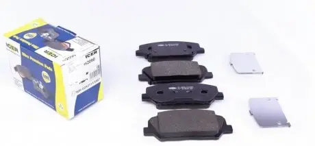 Колодки гальмівні (передні) Hyundai i30 11-/Veloster 12-17/Kia Cee\'d/Pro Cee\'d 12-/Cerato 13- ICER 182090