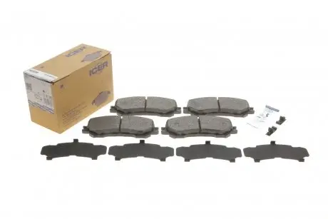 Колодки тормозные (передние) Nissan Qashqai II/X-Trail/Renault Koleos II 13- ICER 182181-200