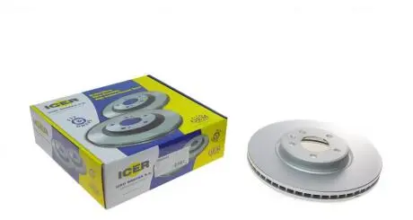 Диск гальмівний (передній) Audi A4/A5/A6/A7/Q5 07-18/VW Phaeton 04-16 (320х30) (з покр.) (вент.) ICER 78BD4039-2