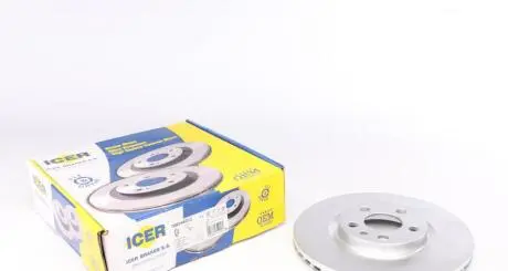 Диск гальмівний (передній) Citroen Jumper/Jumpy/Peugeot 806/Expert 94-06 (281x26) (з покр.) (вент.) ICER 78BD4620-2