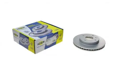 Диск гальмівний (передній) Chevrolet Lacetti/Nubira/Epica/Evanda/Rezzo 05- (256x24)(з покр.)(вент.) ICER 78BD8338-2