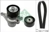 Комплект ременя генератора Renault Megane II 2.0 dCi 05-09 (7PK1705) INA 529 0423 10 (фото 1)
