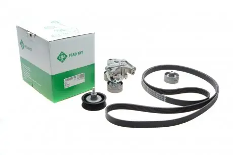 Комплект ременя генератора Ford Transit 2.2 TDCi 11- (7PK2968) INA 529044210