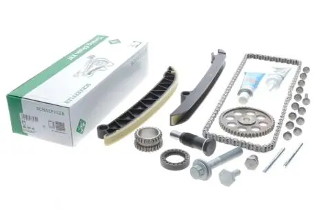 Комплект ланцюга ГРМ VW Caddy III 1.2 TSI 10-15 (ланцюг, башмак, натяжник), INA 559 1807 40