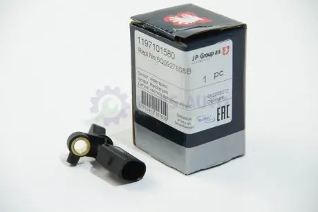 Датчик ABS Задний Polo 01-/Fabia 99-08/Cordoba/Ibiza 02- Пр. JP GROUP 1197101580