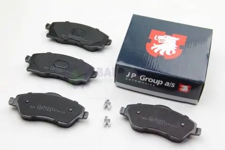 Гальмівні колодки пер. Combo 01-04/Corsa 01- JP GROUP 1263601110