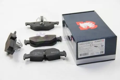 Тормозные колодки зад. BMW 3(E90)/1(E81) 04-13 (ATE) (123x43,6x17,3) JP GROUP 1463700610