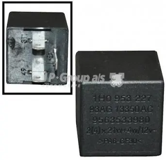 Реле поворотов (3 коники/12V) VW/Fiat/Peugeot/Citroen/Ford/Opel JP GROUP 8199200400