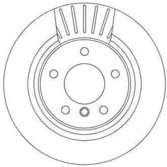 Гальмівний диск зад. BMW 1 (E81/E87)/3 (E90/E91/F30/F80) (300*66) компл. 2шт Jurid 562316JC
