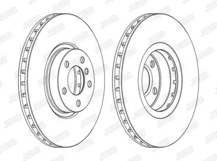 Гальмівний диск пер. BMW X5 (E70/F15/F85) 06-/X6 (E71/E72/F16/F86) 07-19 (348*62) Jurid 562520JC-1