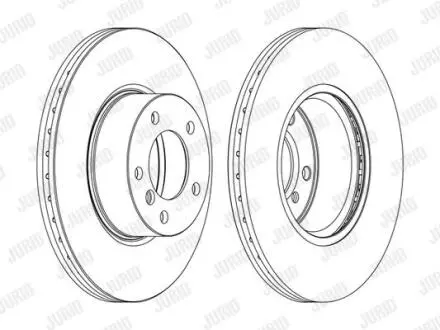 Гальмівний диск пер. BMW 3 (E90/F30/F80/E91/F31)/X1 (E84) (312*73,7) Jurid 562618JC-1