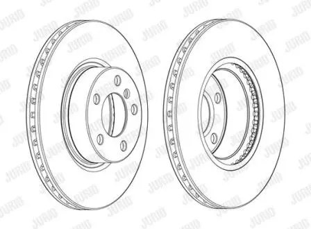 Гальмівний диск пер. BMW X3 (F25)/X4 (F26) 10-18 (328*73,1) Jurid 562891JC-1