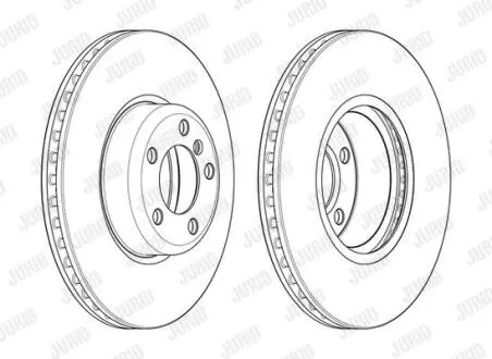 Гальмівний диск пер. BMW 1 (F20)/3 (F30/F31/F80) 11-19 (340*73,2) Jurid 562979JC-1