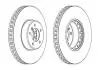 Гальмівний диск пер. BMW 5 (E60/E61)/6 (E63/E64) 01-10 (348*77) Jurid 563045JC-1 (фото 1)
