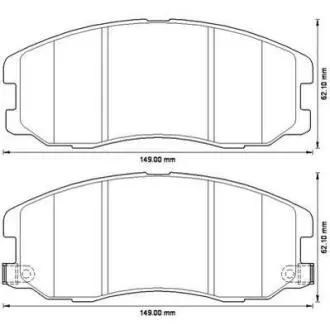 Гальмівні колодки пер. Captiva 06- (Mando) Jurid 572570J