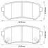 Гальмівні колодки зад. Hyundai Accent/Kia Rio/Ceed 05- (mando) Jurid 572590J (фото 1)