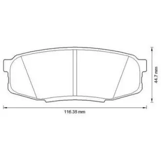 Гальмівні колодки зад. Toyota Land Cruiser 08- (advics) Jurid 572597J
