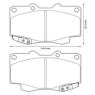 Гальмівні колодки пер. Hilux 04- (Sumitomo) Jurid 572625J