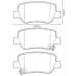 Гальмівні колодки зад. Toyota Avensis 08- (Bosch) Jurid 572627J (фото 1)