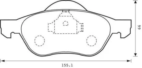 Гальмівні колодки пер. Laguna 01-15 (ATE) Jurid 573016J