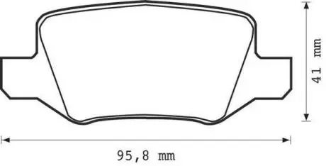 Гальмівні колодки зад. MB A-class (W168/W169) 97-12 (TRW) Jurid 573082J