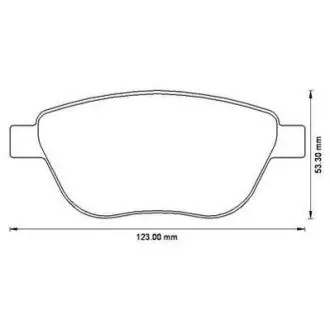 Гальмівні колодки пер. Corsa 09-14 (BOSCH) Jurid 573204J