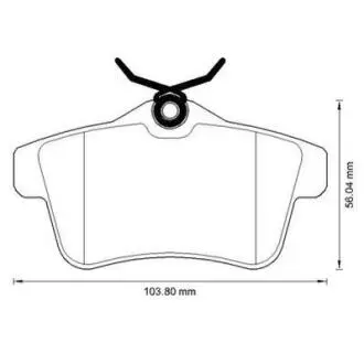 Гальмівні колодки зад. Citroen C4 09-/Peugeot 3008 09- (TRW) Jurid 573315J