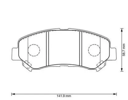 Гальмівні колодки пер. X-Trail/Qashqai 07- Jurid 573379J