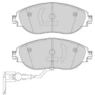 Гальмівні колодки пер. VW Passat 10-/Skoda Octavia 12- (TRW) Jurid 573418J