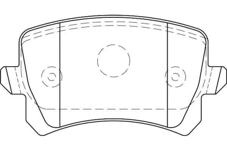 Гальмівні колодки зад. A6 C6 04-/Journey 08-/Passat B6/B7 05-/Tiguan 07- (TRW) Jurid 573667J