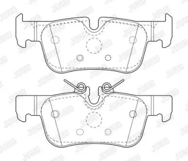 Гальмівні колодки зад. BMW 1 (F40) 19-/i3 (I01) 13-/X1 (F48) 14- (ATE) Jurid 573767J