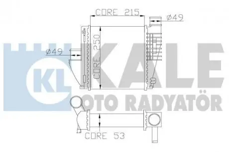 Интеркулер Citroen C4GrandPicassoII, C4PicassoII OTO RADYATOR Kale 342815