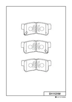 Колодки гальмівні дискові KASHIYAMA D11121M