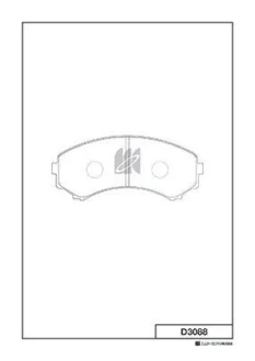 Колодки гальмівні дискові KASHIYAMA D3088