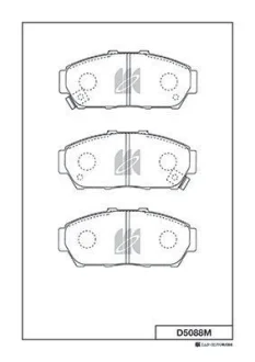 Колодки гальмівні дискові KASHIYAMA D5088M