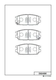 Колодки гальмівні дискові KASHIYAMA D6049M