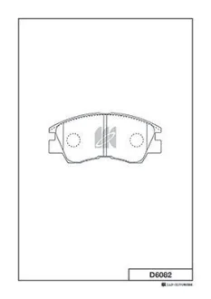 Колодки гальмівні дискові KASHIYAMA D6082